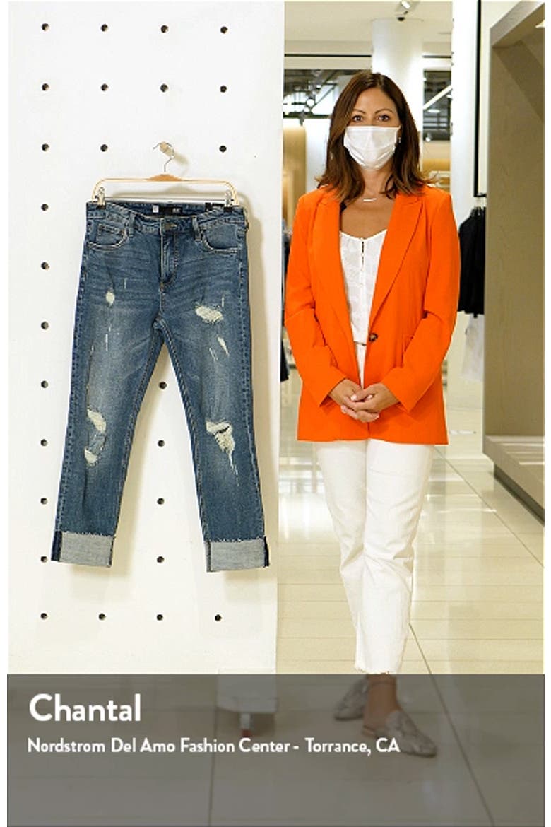 Catherine Ripped High Waist Boyfriend Jeans video
