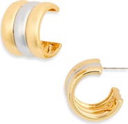 Petit Moments Noella Two-Tone Hoop Earrings