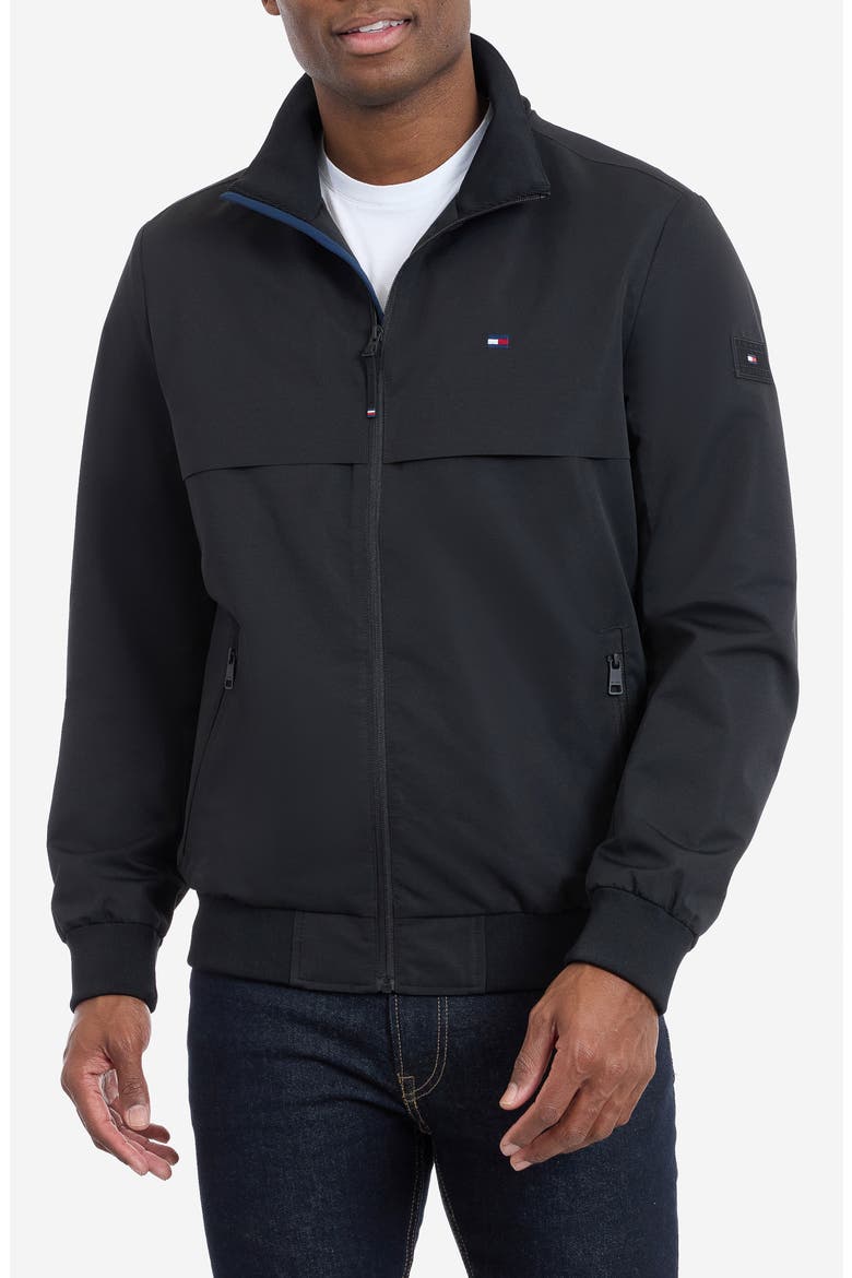 Zip Front Boating Jacket, Main, color, BLACK