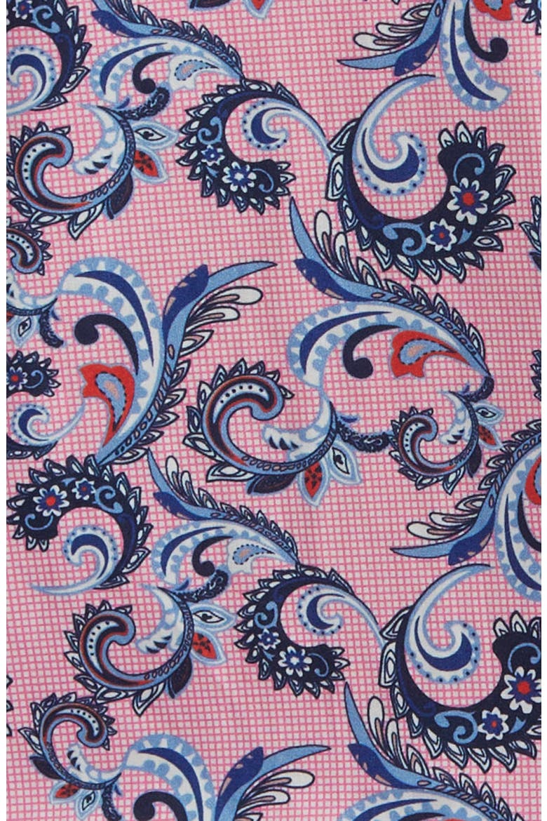 Paisley Print Cotton Button-Up Shirt, Alternate, color, PINK