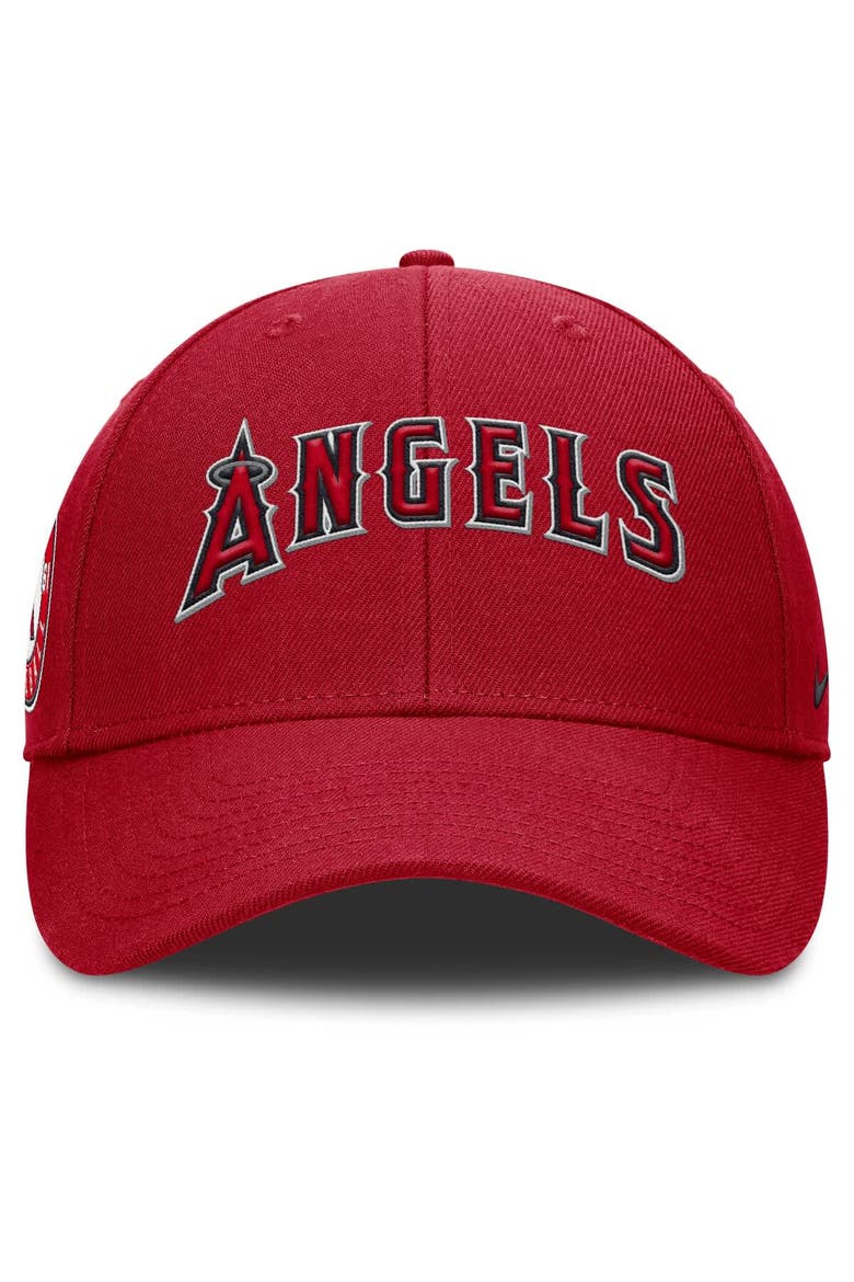 Men's Nike Red Los Angeles Angels Rise Gaberdine Adjustable Hat, Alternate, color, Red