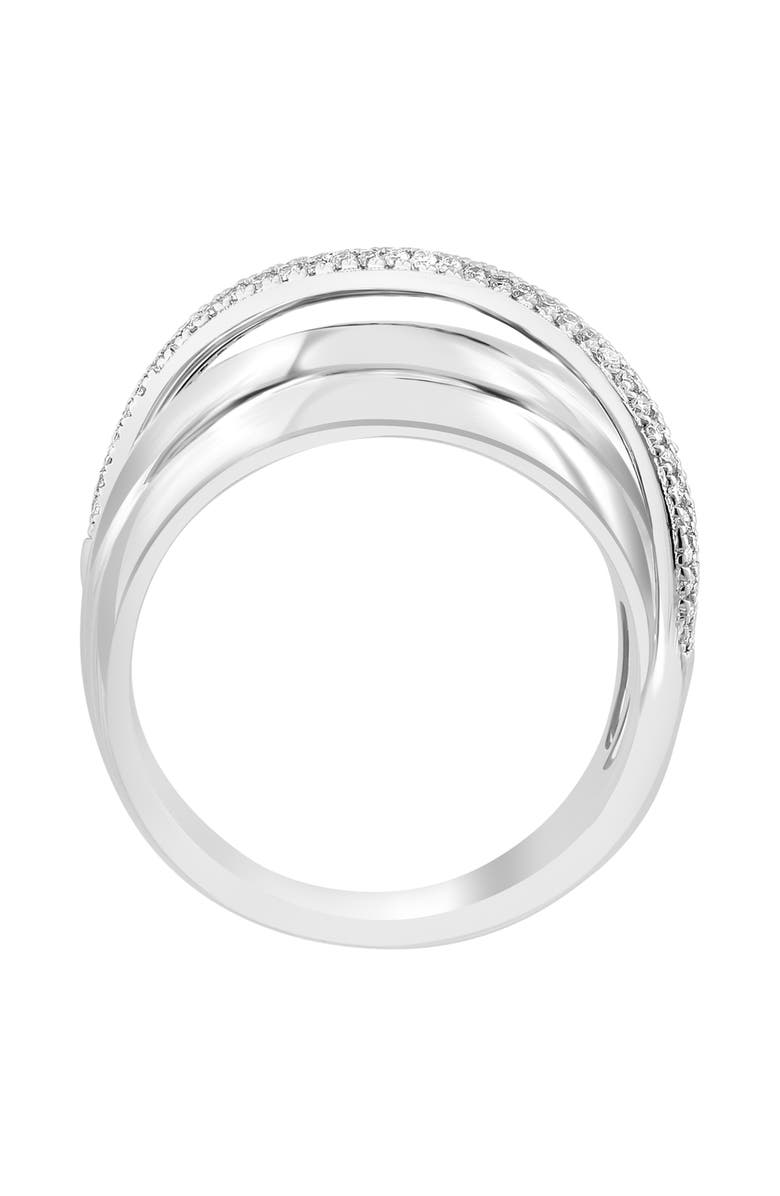 EFFY Sterling Silver Diamond Pavé Band Ring - 0.25ctw, Alternate, color, Silver