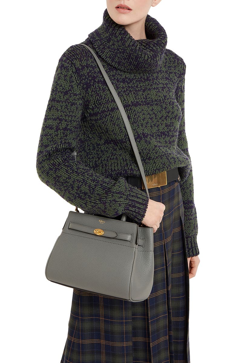 Mulberry Small Belted Bayswater Convertible Leather Satchel, Alternate, color,