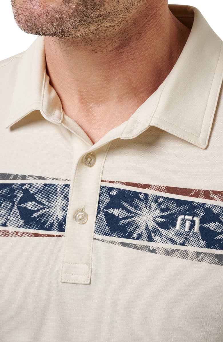 TravisMathew Postcard Market Stripe Polo, Alternate, color, Birch