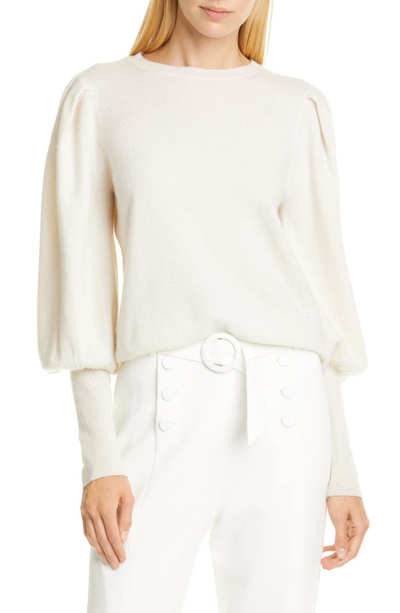Simkhai Jonathan Simkhai Puff Sleeve Cashmere Sweater, Main, color, 