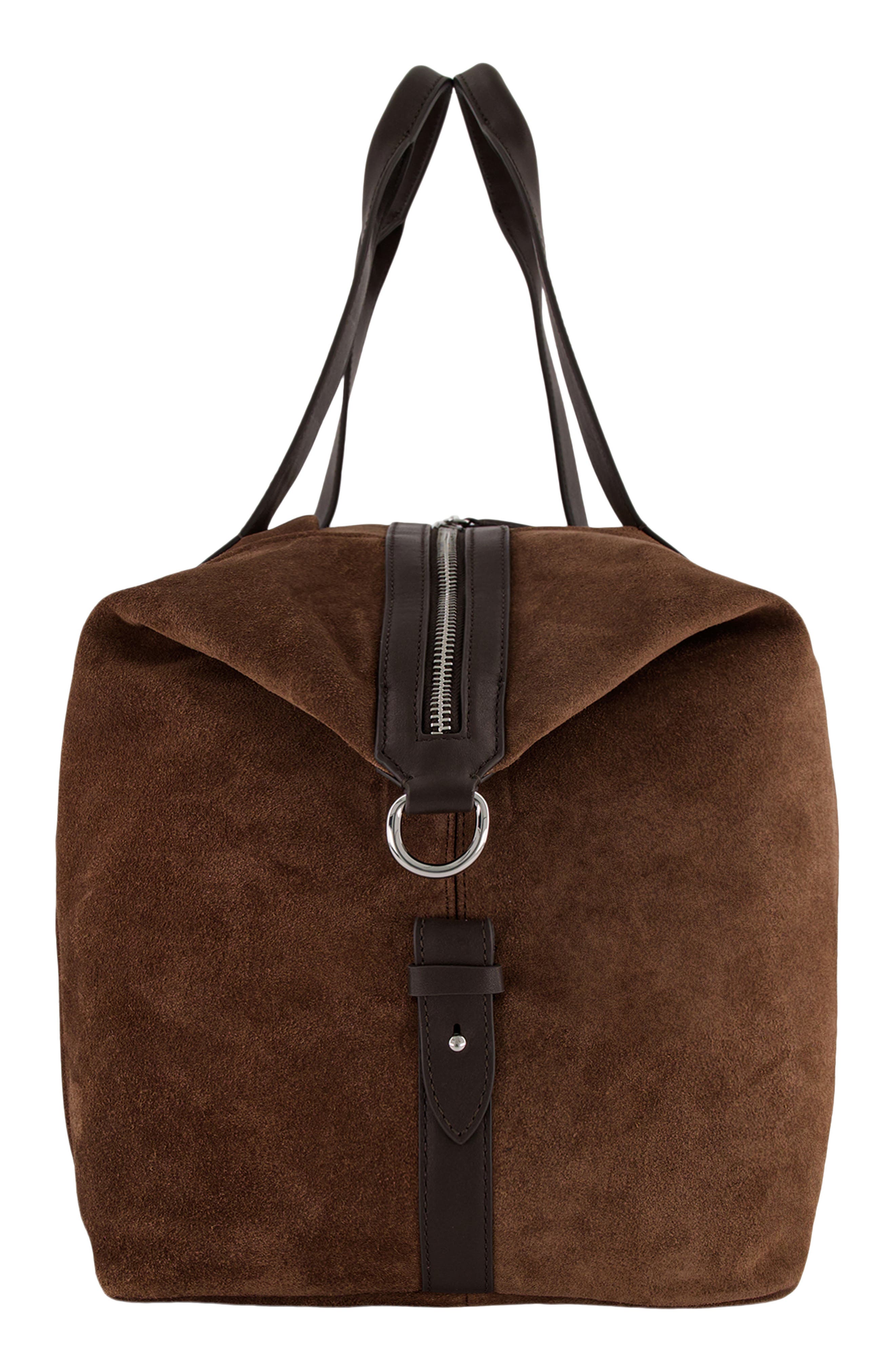 Vince Westmore Leather Duffle Bag, Alternate, color, Chocolate