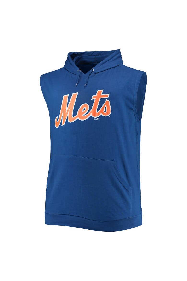 Men's Royal New York Mets Jersey Muscle Sleeveless Pullover Hoodie, Alternate, color, Royal