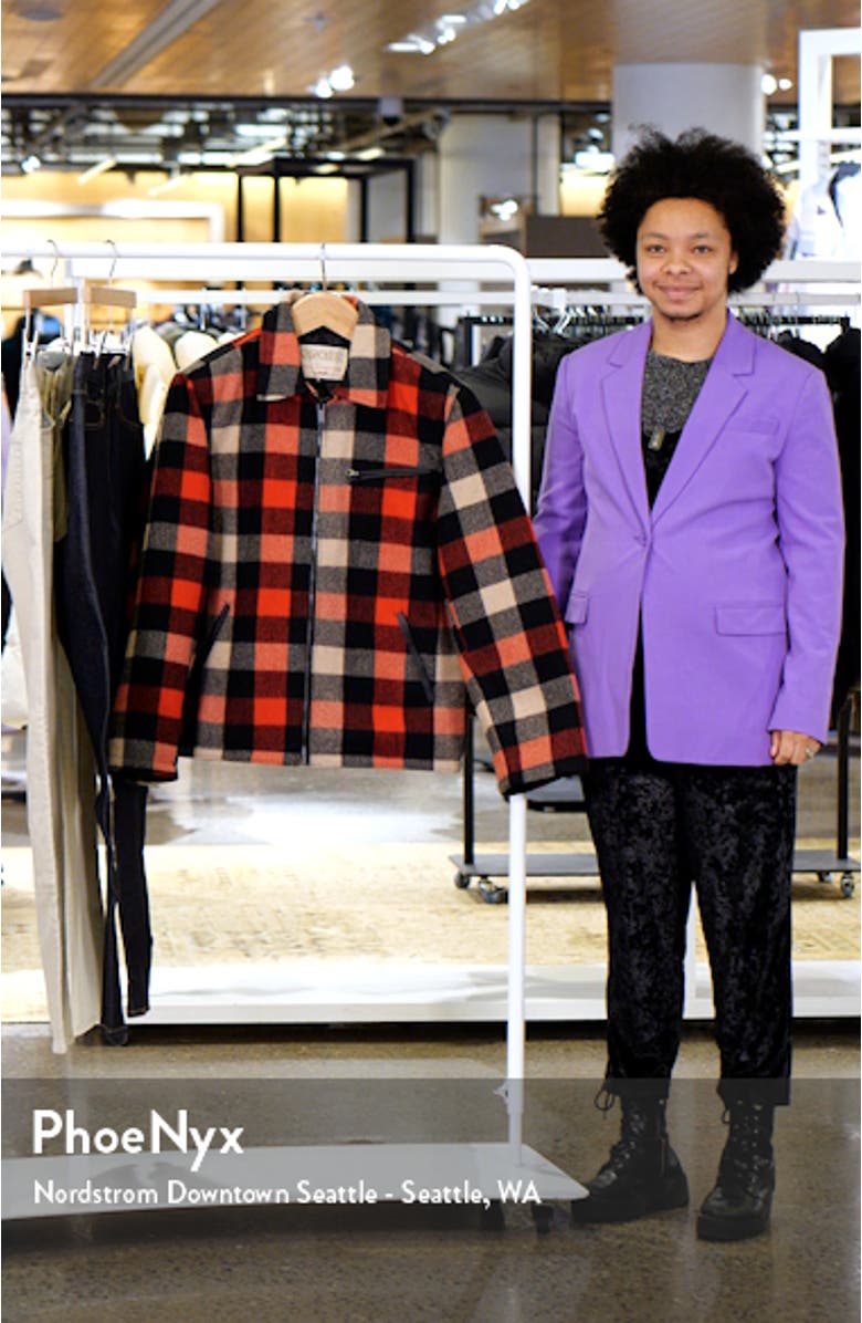 Station Plaid Wool Blend Jacket, sales video thumbnail