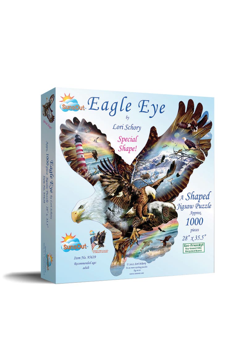 Eagle Eye 1000 piece Jigsaw Puzzle for Adults Special Shape, Main, color, Multicolor