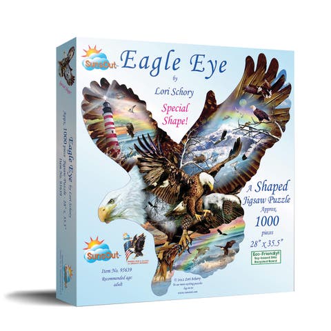 Eagle Eye 1000 piece Jigsaw Puzzle for Adults Special Shape