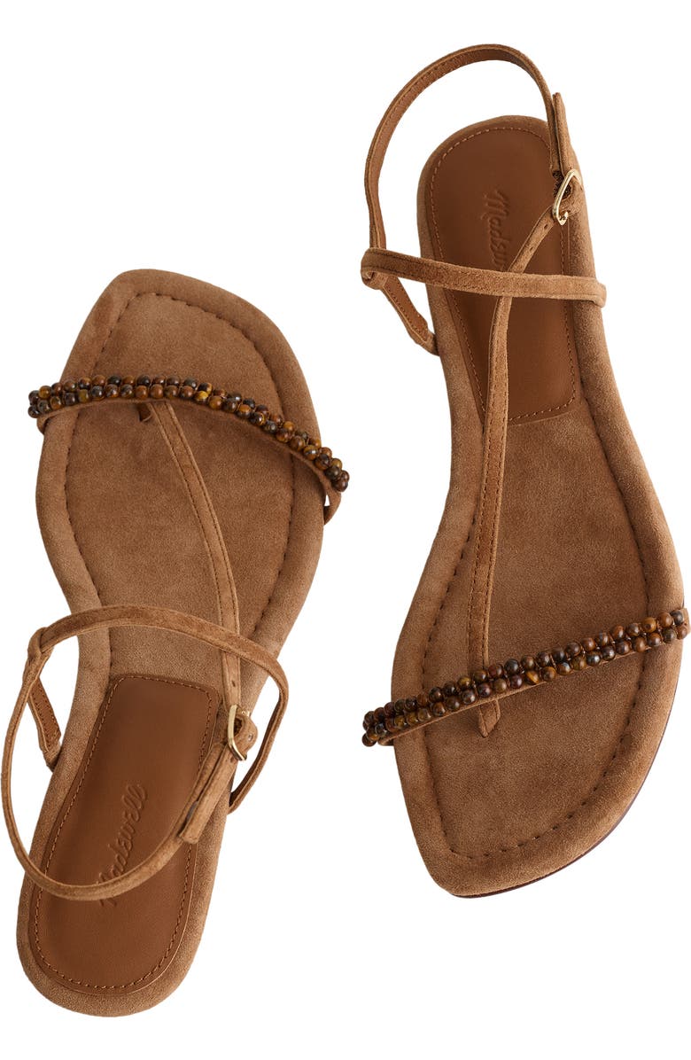 Madewell The Maycie Strappy Sandal, Alternate, color, Aged Cognac