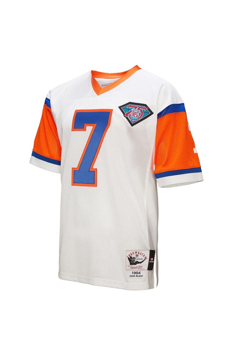 Mitchell & Ness Men's Mitchell & Ness John Elway White Denver Broncos 1994 Authentic Throwback Retired Player Jersey, Alternate, color, White