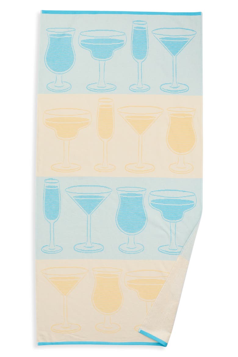 Cheers Beach Towel, Main, color, IVORY EGRET MULTI