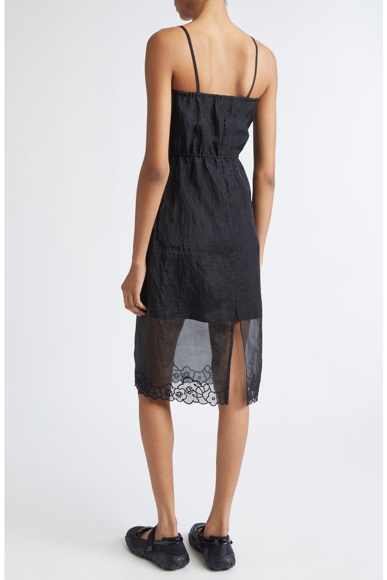 Barr Liquid Myrtia Midi Dress, Alternate, color, BLACK