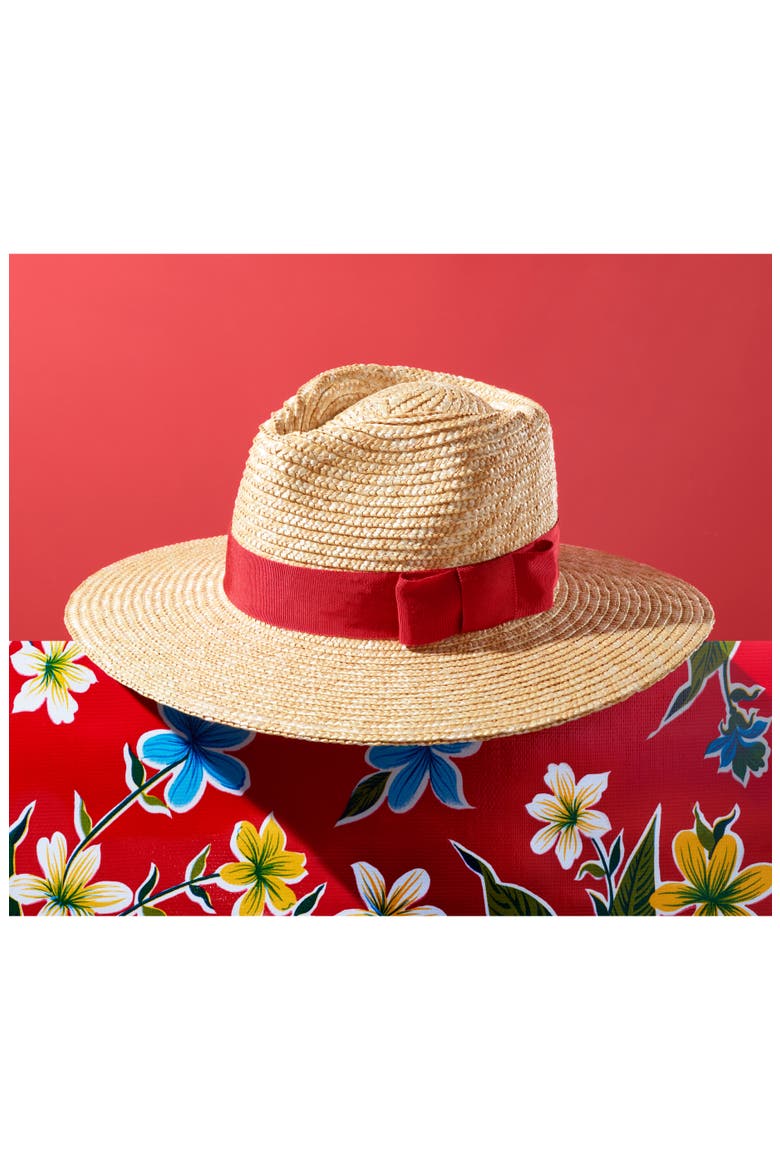 Joanna Straw Hat, Alternate, color, HONEY