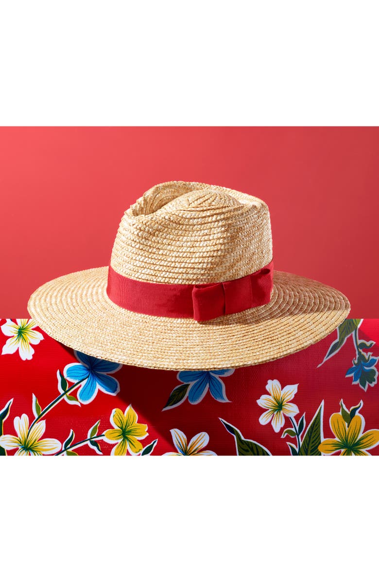 Brixton Joanna Straw Hat, Alternate, color, Honey