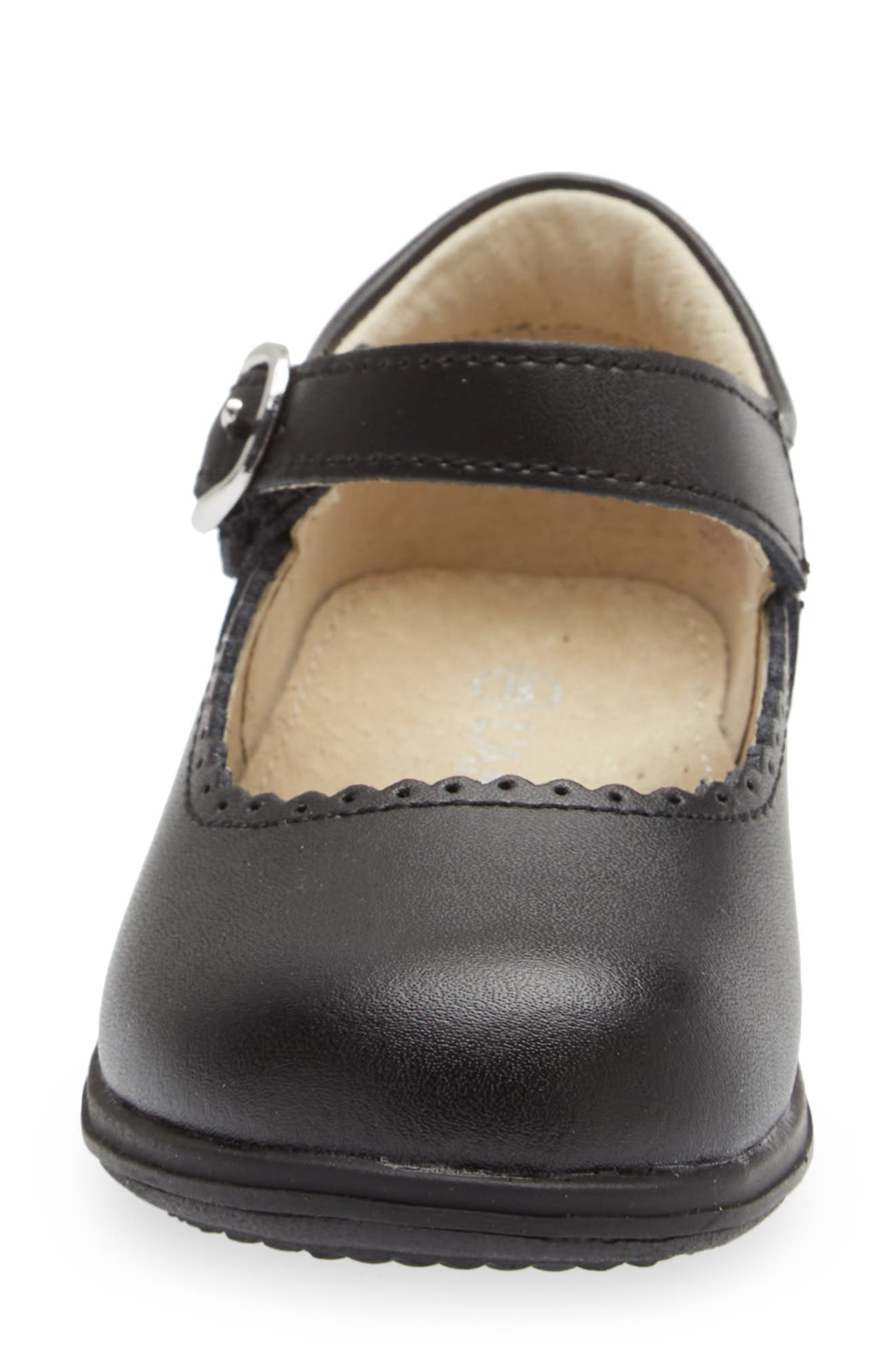 L'AMOUR Kids' Chloe Scalloped Mary Jane, Alternate, color, Black