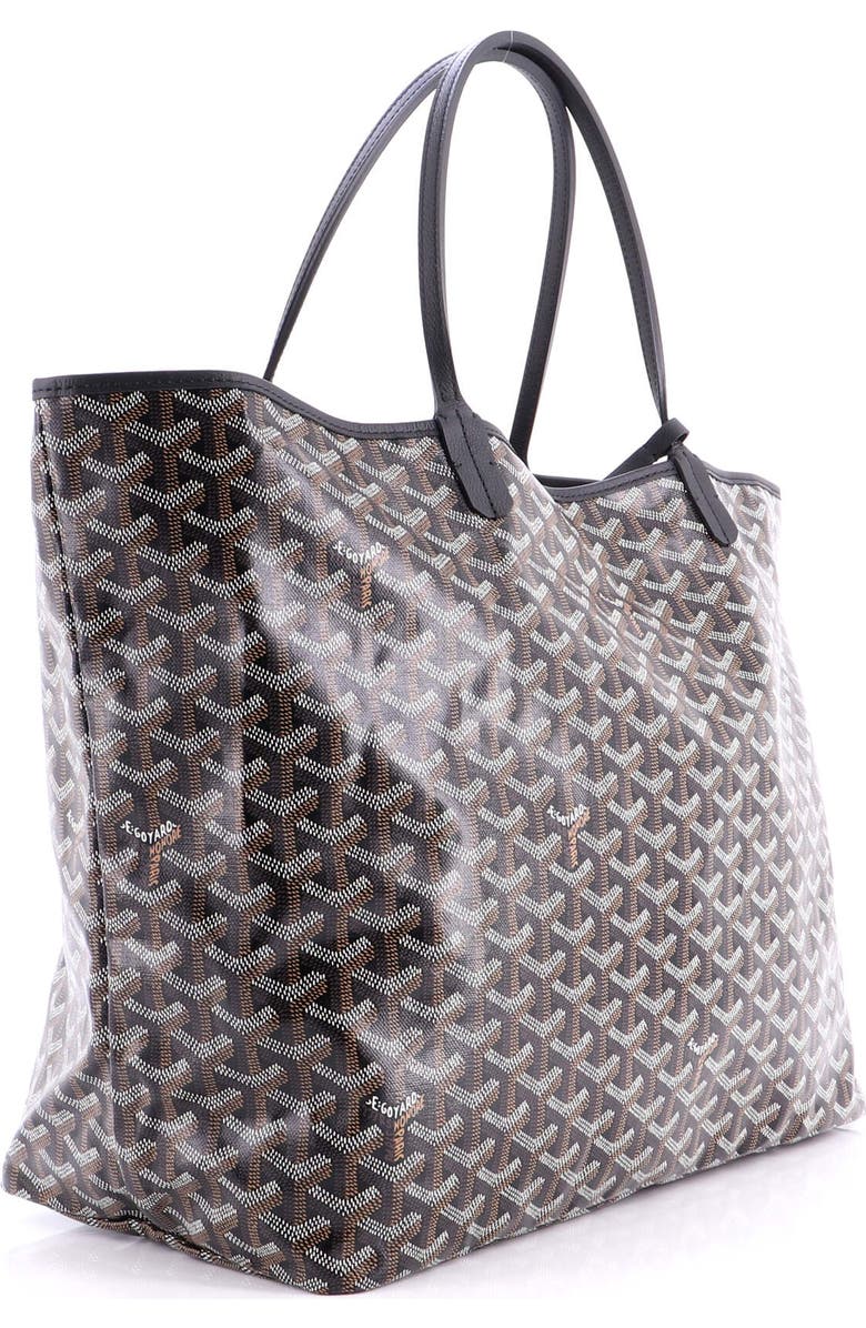 Pre-Owned Goyard Saint Louis Tote Coated Canvas GM, Alternate, color, Black