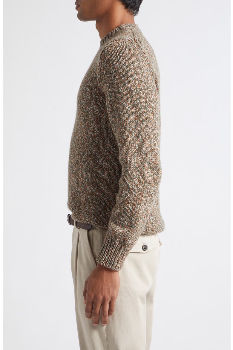 Marled Cashmere Sweater, Alternate, color, 07 MILITARY GREEN
