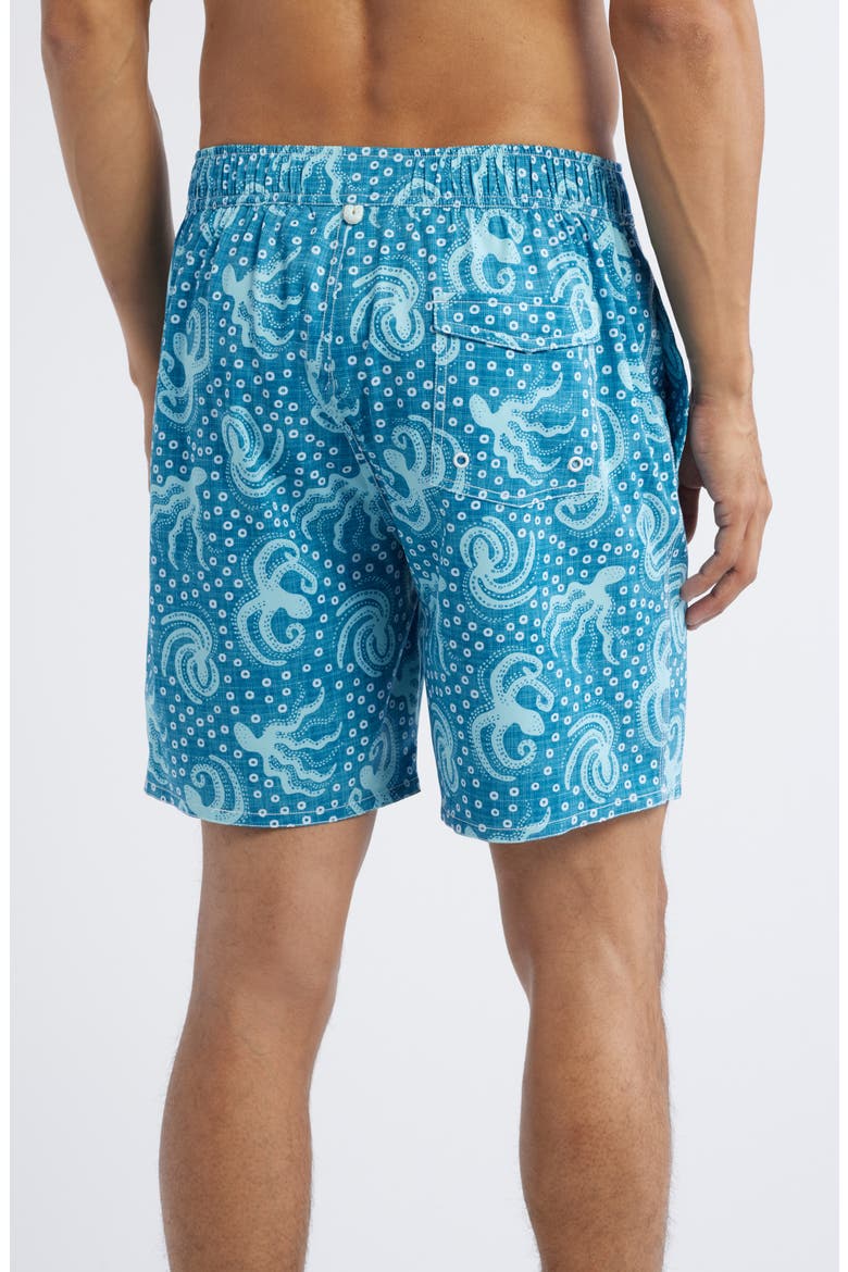 Big Blue Swim Trunks, Alternate, color, BARRELS BLUE