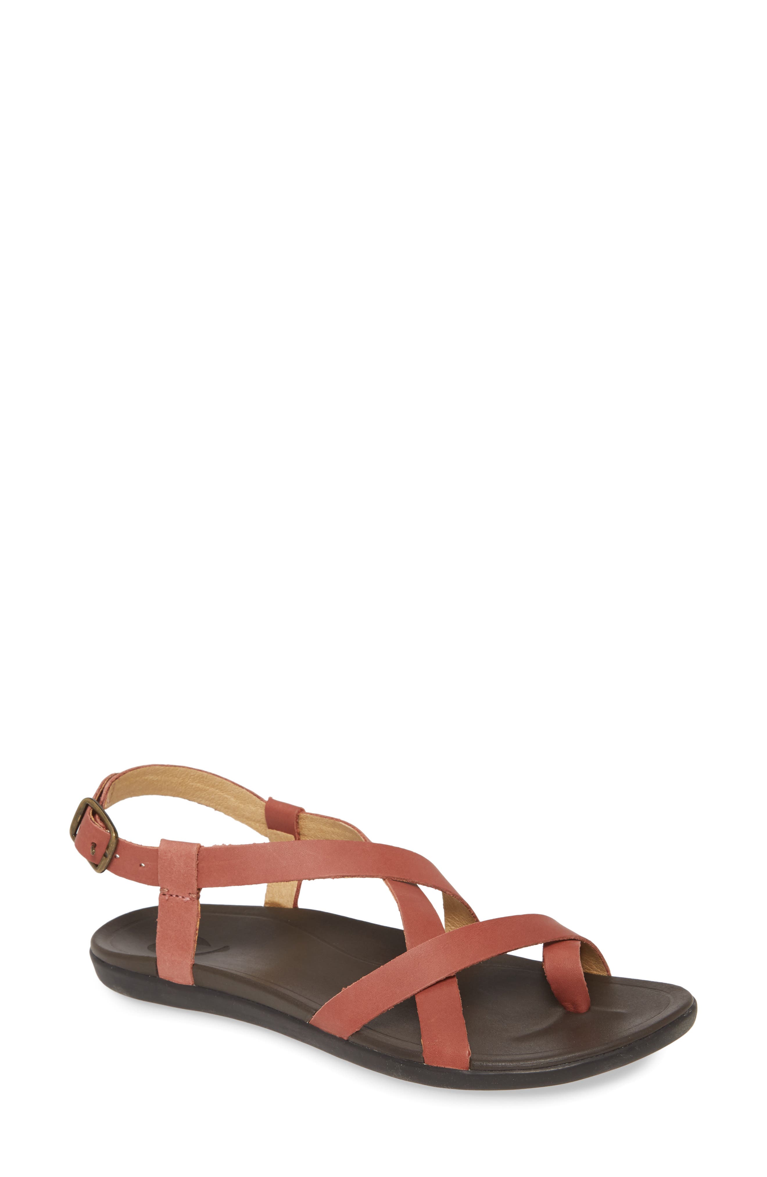 OluKai 'Upena' Flat Sandal, Main, color, 