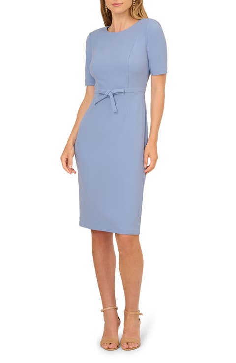 Bow Front Sheath Dress