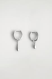 COS Mismatched Teardrop Hoop Earrings