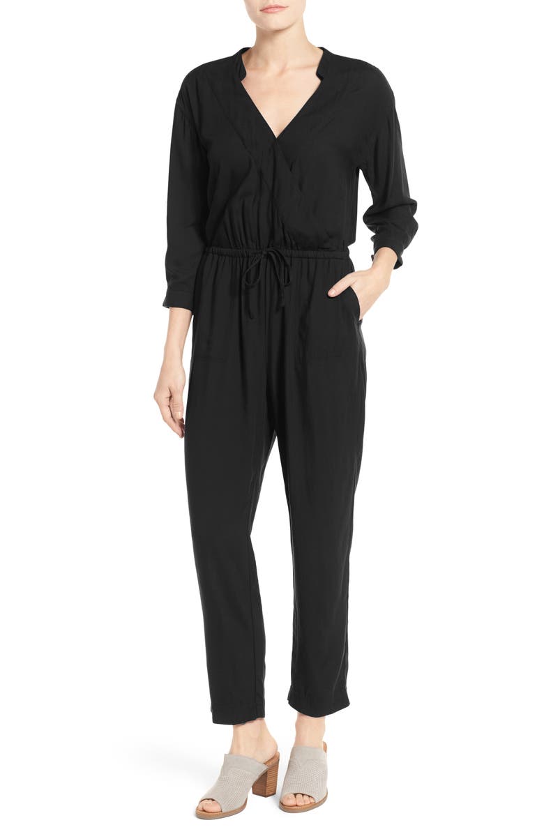 Caslon<sup>®</sup> Woven Jumpsuit, Main, color, 