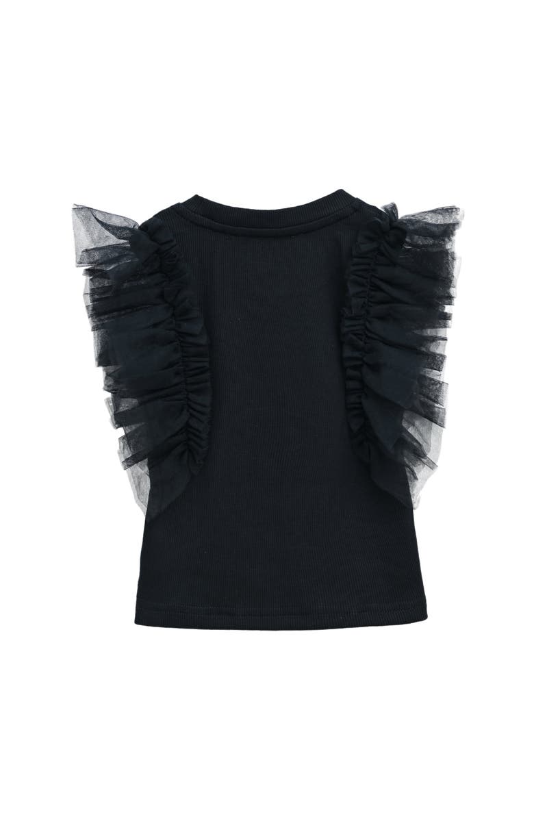 Mimi Tutu Tulle Frill T-Shirt, Alternate, color, Black