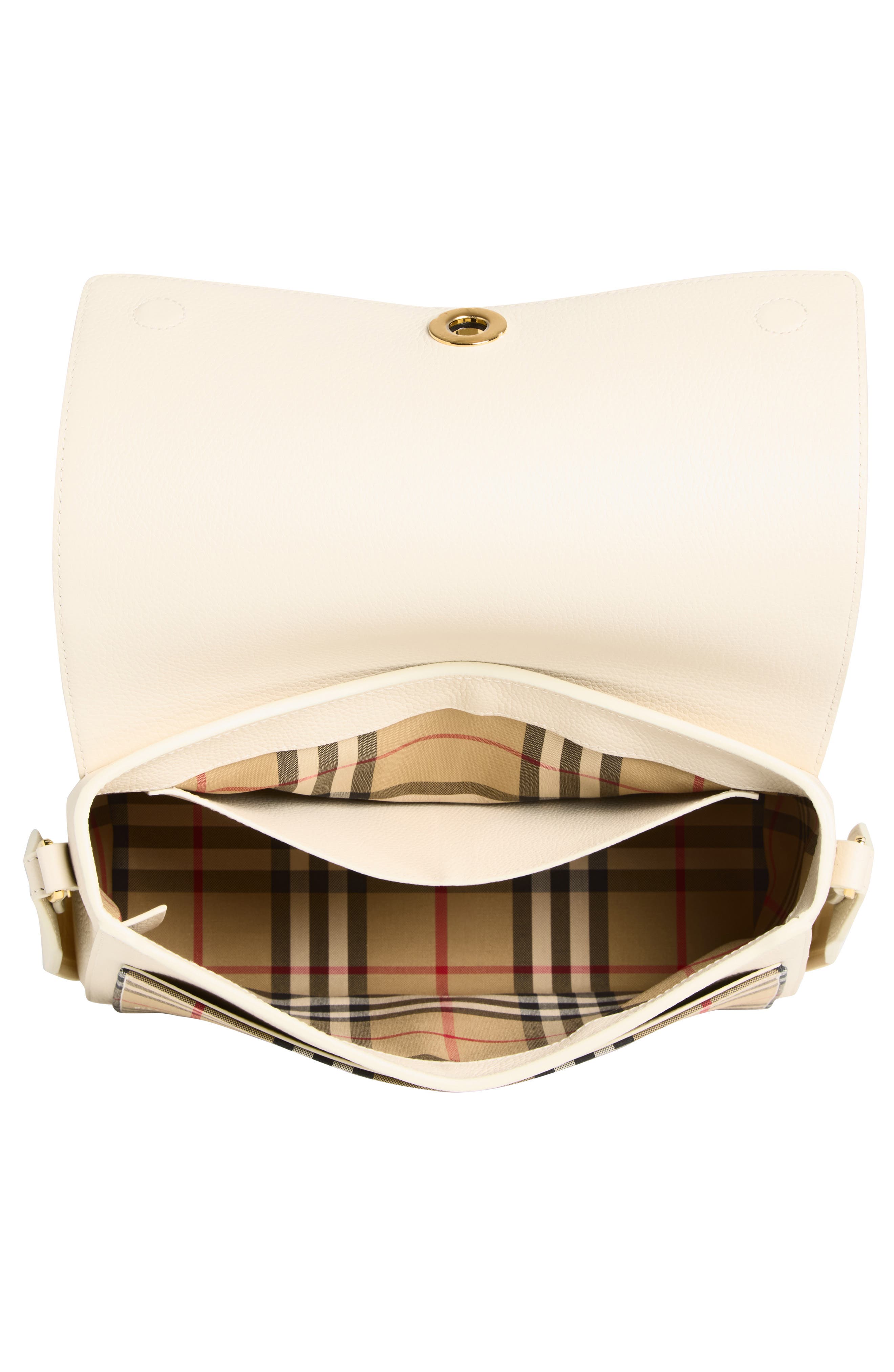 Burberry Medium Note Crossbody Bag, Alternate, color, Vintage Check/ Soap