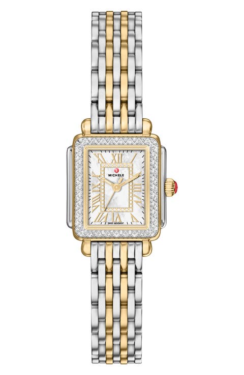 Deco Madison Mini Diamond Two Tone Bracelet Watch