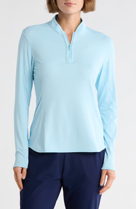 Lightweight Long Sleeve Quarter Zip Sun Shirt