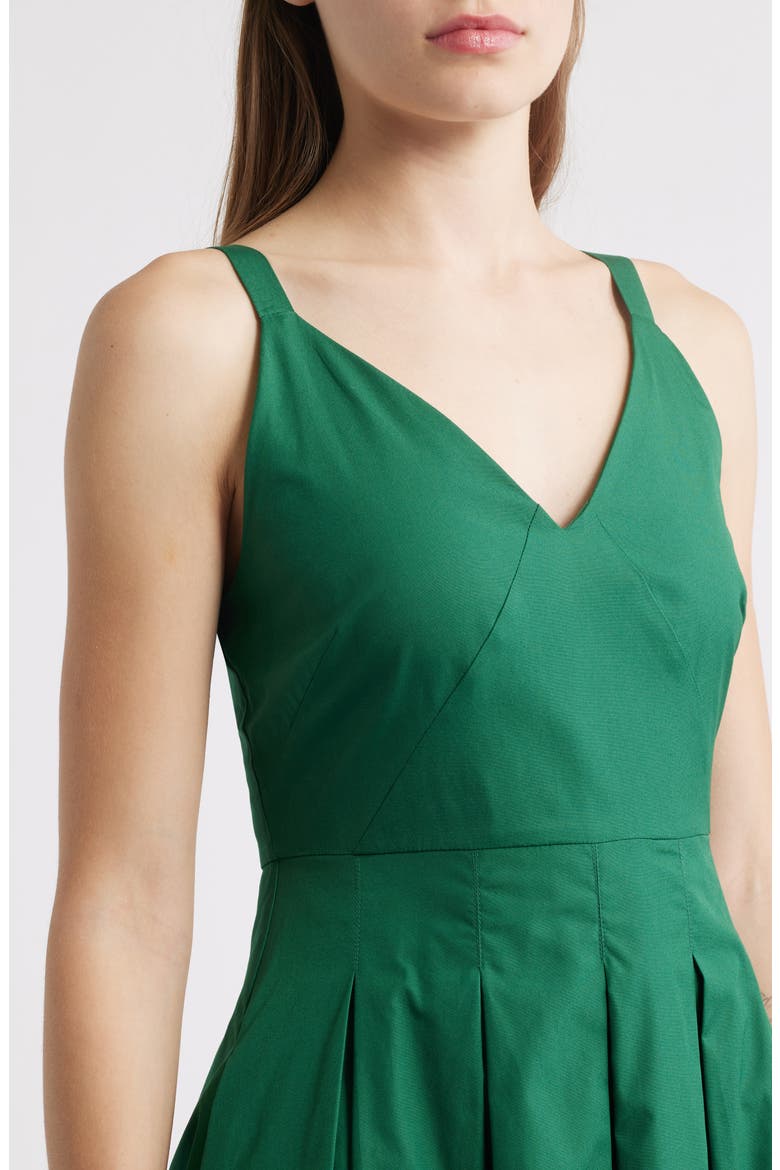 Abby Cotton Poplin Dress, Alternate, color, MALACHITE