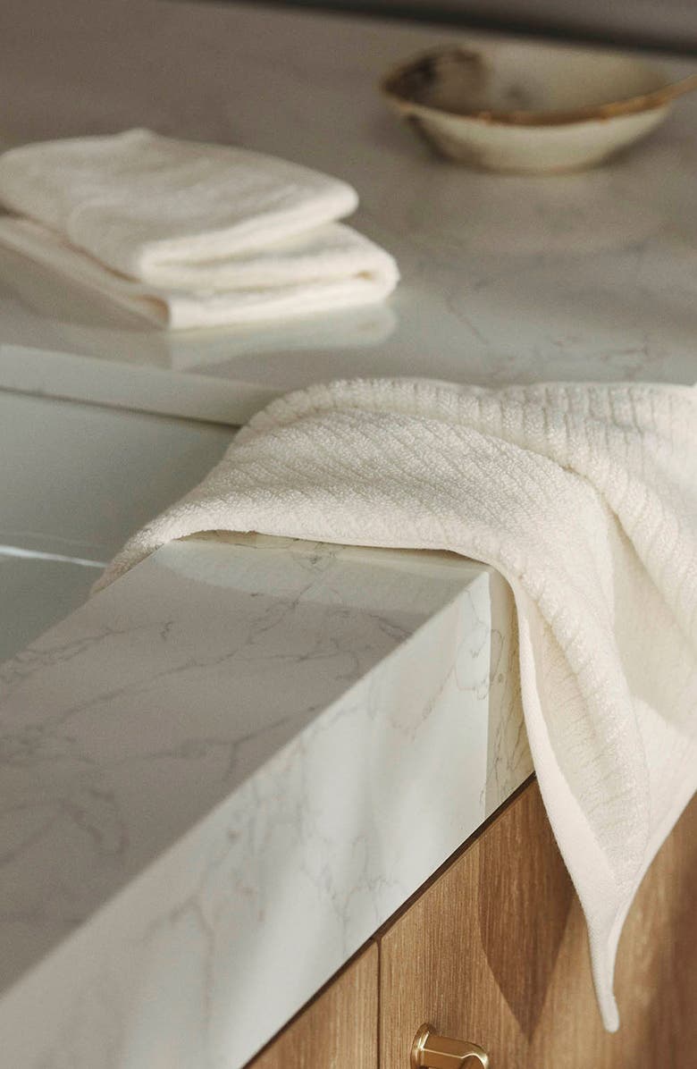 Boll & Branch Spa 6-Piece Organic Cotton Bath Sheet Set, Alternate, color, Cream