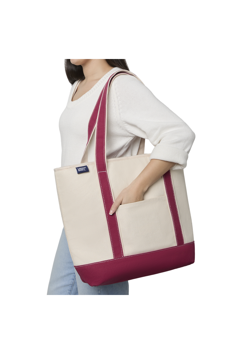Insulated Tote Bag with Zip Closure, Large Cooler Bag for Travel, Pool, and Park, Alternate, color, Cranberry
