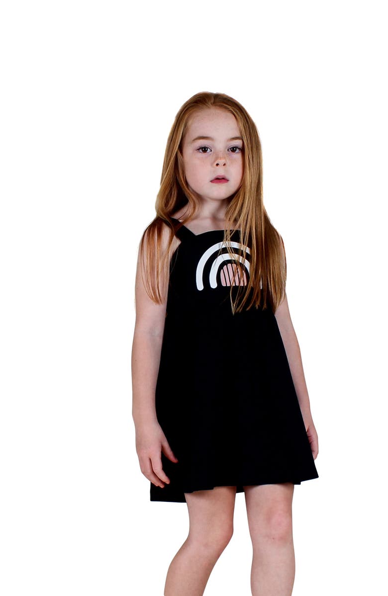 TINY TRIBE Pinni Rainbow Tank Dress, Alternate, color,