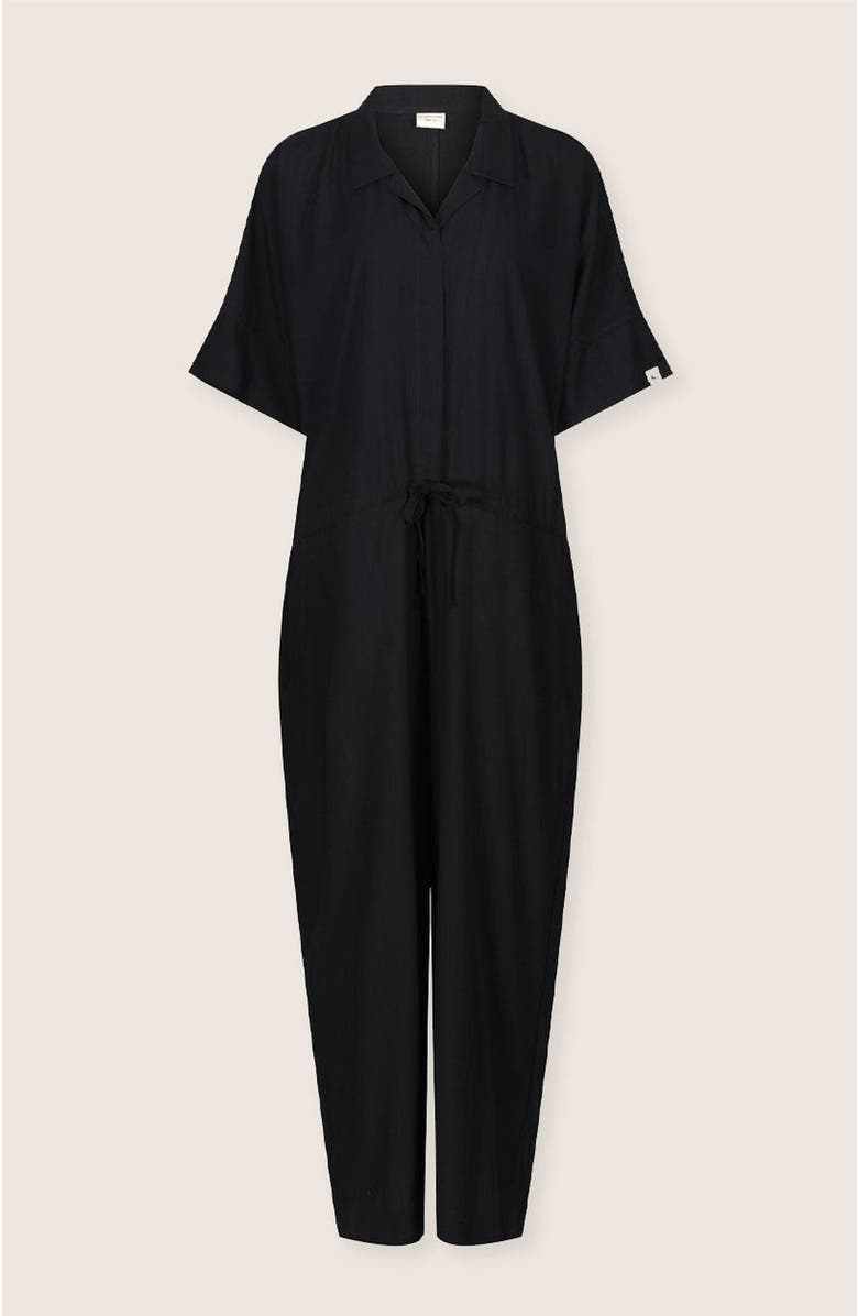 Turtledove London Organic Cotton Iris Jumpsuit, Alternate, color, Black