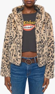 MOTHER The Hooded Polar Opposite Faux Fur Jacket