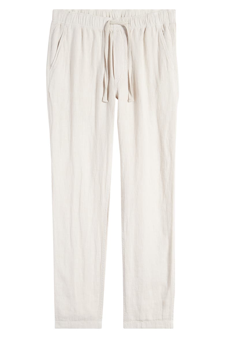 Linen Drawstring Pants, Alternate, color, WEATHERED SAND