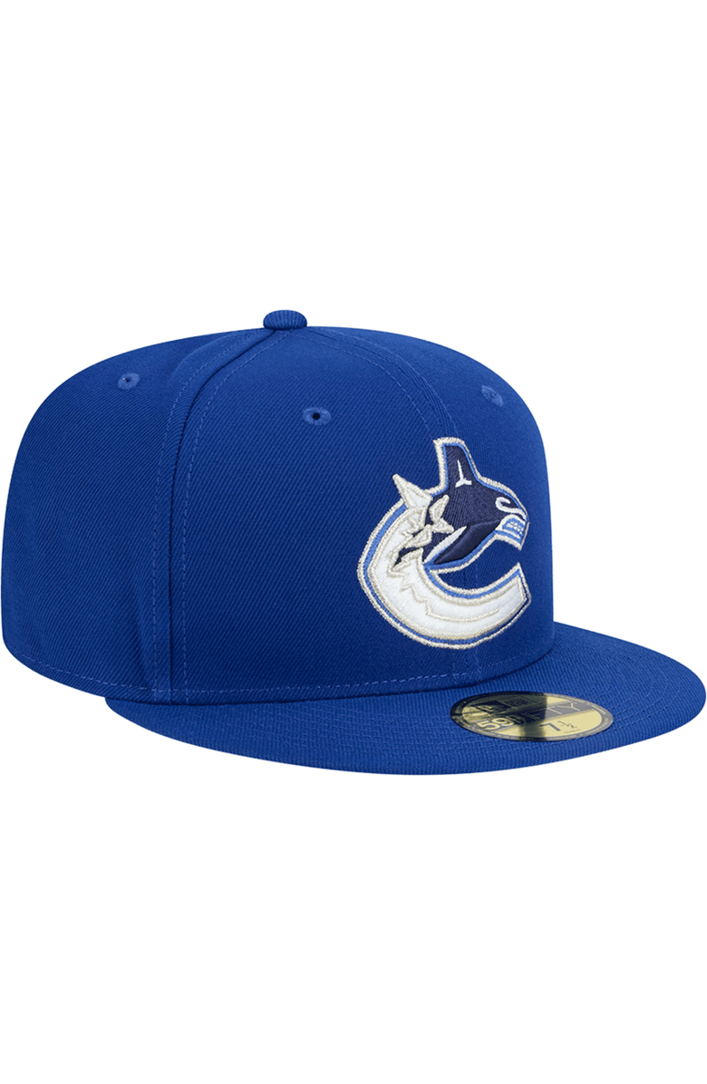 New Era Men's New Era Blue Vancouver Canucks Core 59FIFTY Fitted Hat, Alternate, color, Blue