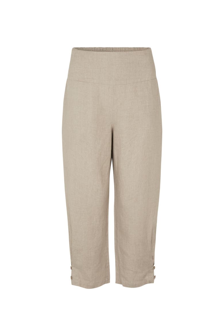 Mapenna Cropped Linen Trousers, Alternate, color, Natural