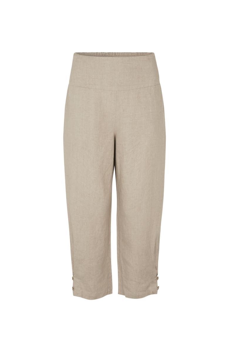Masai Copenhagen MaPenna Cropped Linen Trousers, Alternate, color, Natural
