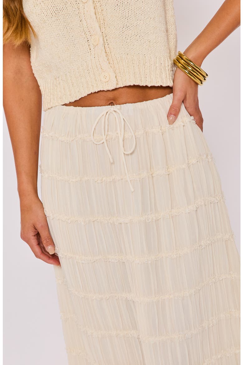 Haven Tiered Maxi Skirt, Alternate, color, CREAM