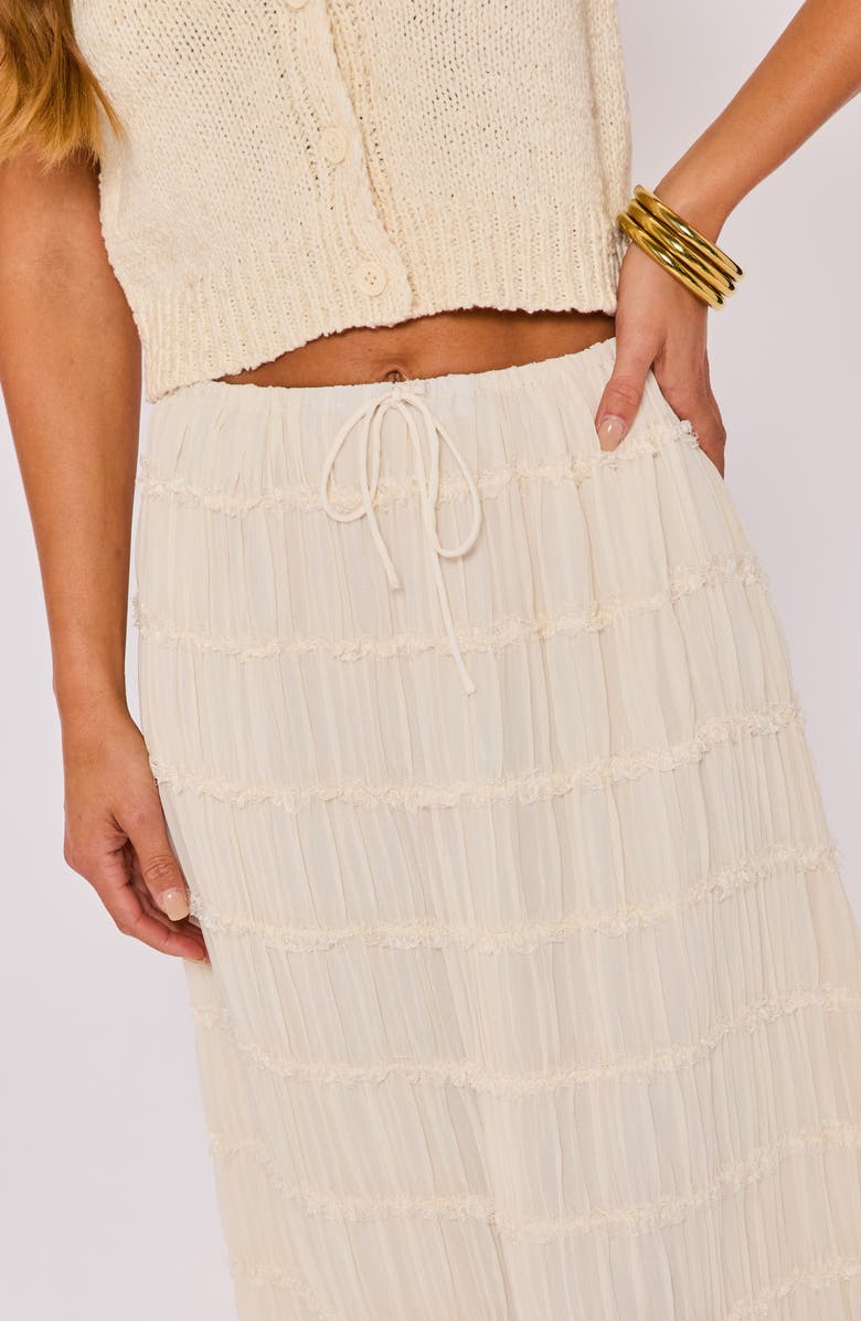 VICI Collection Haven Tiered Maxi Skirt, Alternate, color, Cream