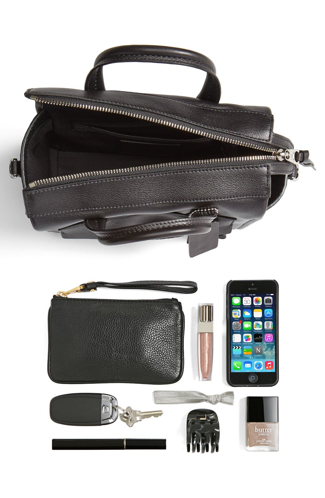 COACH 'Bleecker - Mini Riley' Leather Crossbody Bag, Alternate, color, 