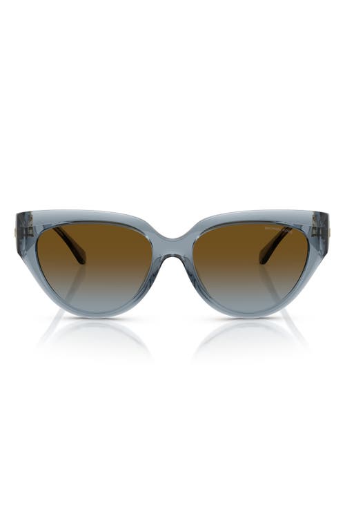 Michael Kors 55mm Gradient Cat Eye Sunglasses In Blue