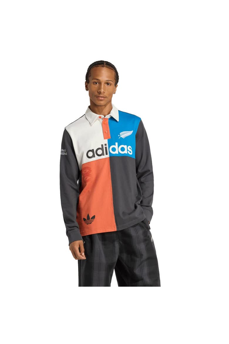 Men's All Blacks adidas Long Sleeve Rugby Shirt - Black, Main, color, Black
