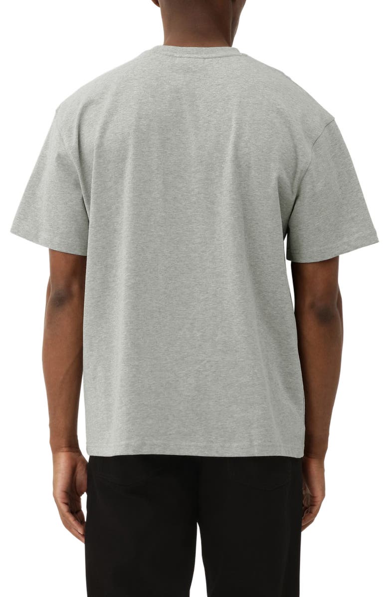 Les Deux Organic Cotton Graphic T-Shirt, Alternate, color, Grey Melange/ White