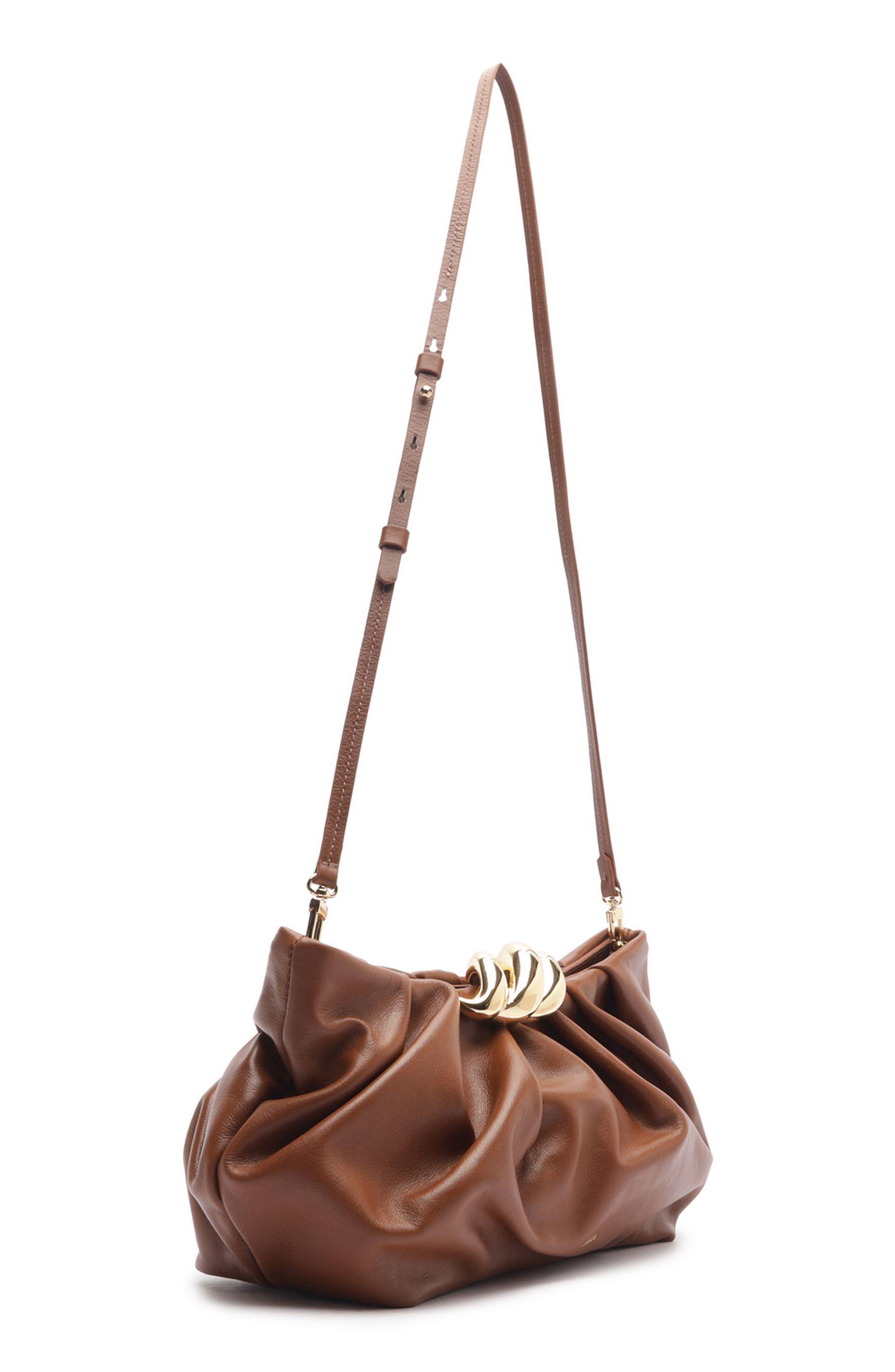Caitlyn Medium Leather Pouch, Alternate, color, SOUL NATURAL