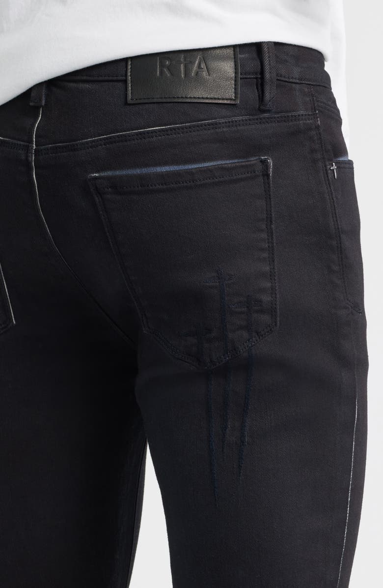 RtA Bryant Mid Rise Skinny Jeans, Alternate, color, 